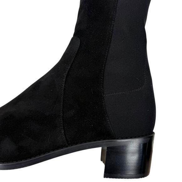 Stuart Weitzman 5050 Black Reserve Suede Over the Knee Boots Size 9.5M - Picture 8 of 13